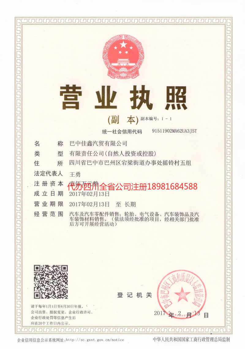 湛江湛江佳鑫汽贸有限公司