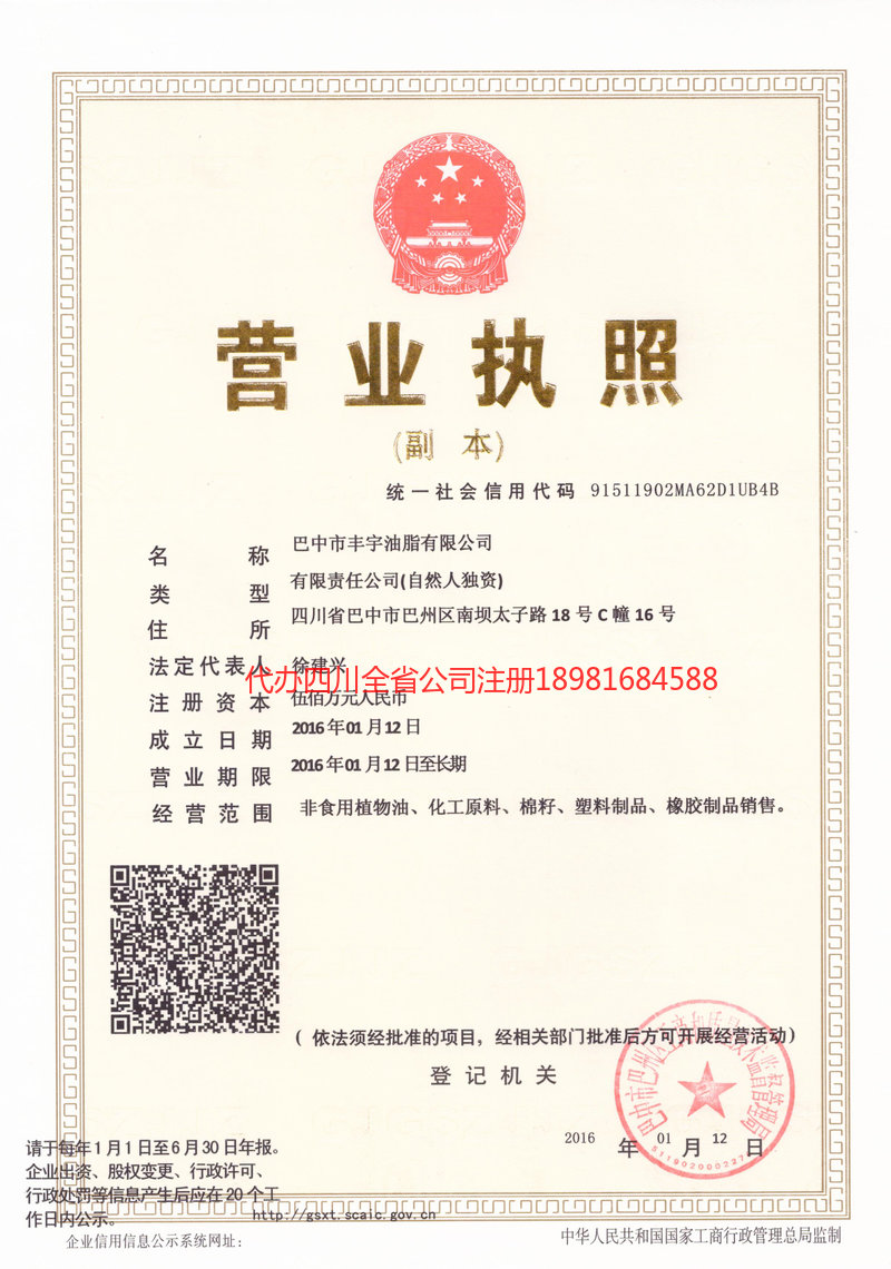 湛江湛江丰宇油脂有限公司
